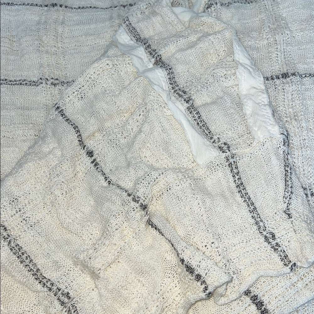 Free People Whispering Winds Grid Knit Kaftan - Picture 6 of 9